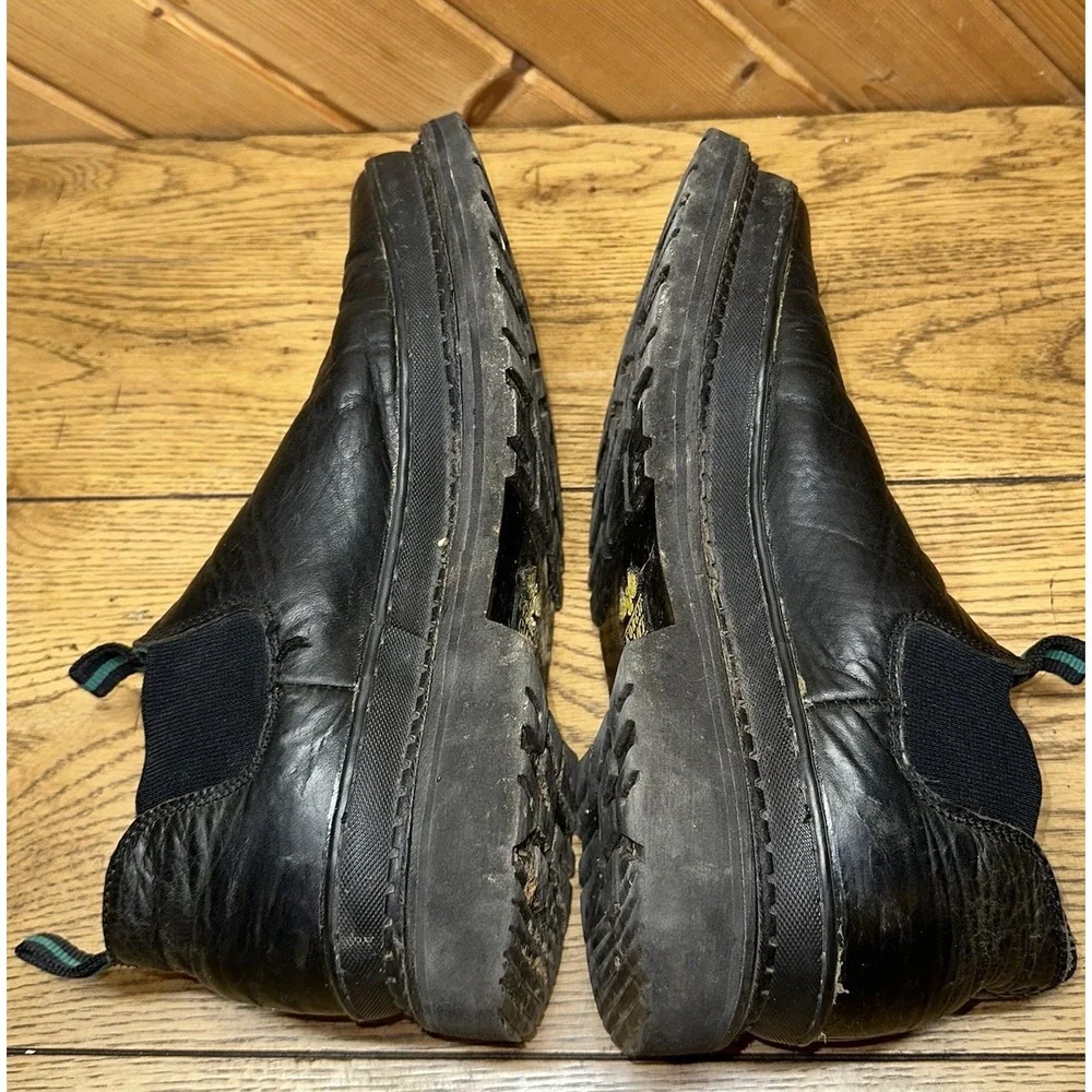 Georgia Giant Romeo Men's 12M Black‎ Leather Ankle Slip On WP Boots Work GR270